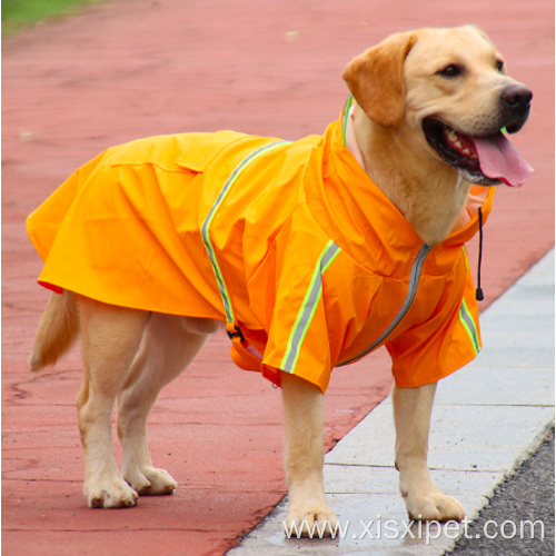 Raincoat Zipper Jumpsuit Hoodie Pet Dog Clothes Waterproof